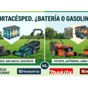 Cortacésped.-Batería-o-gasolina
